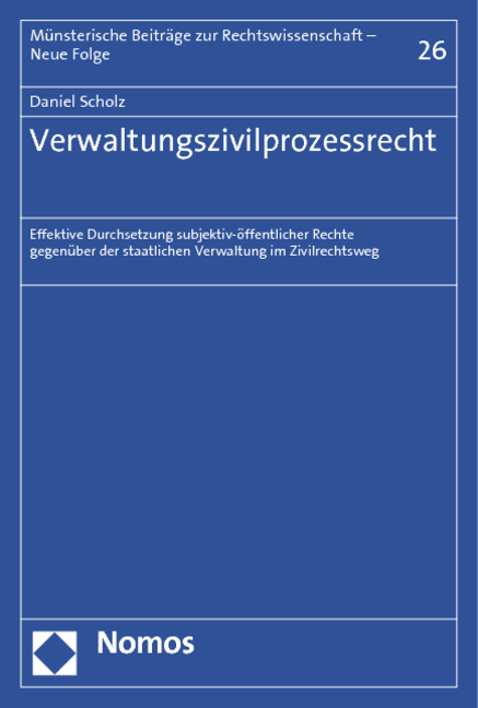 Verwaltungszivilprozessrecht - Daniel Scholz