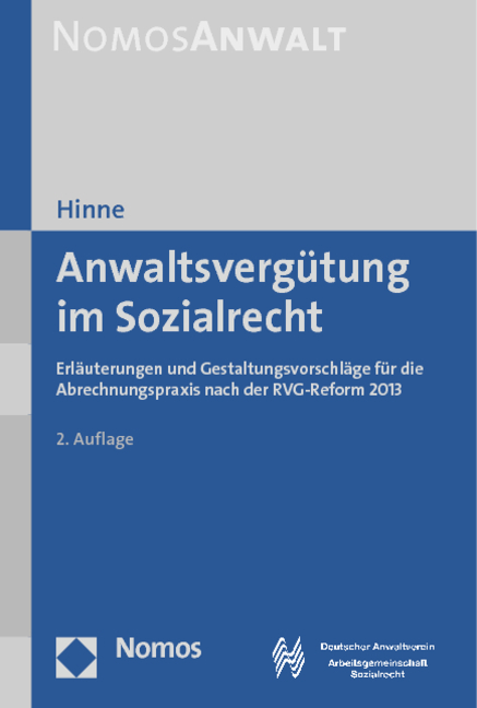 Anwaltsvergütung im Sozialrecht - Dirk Hinne