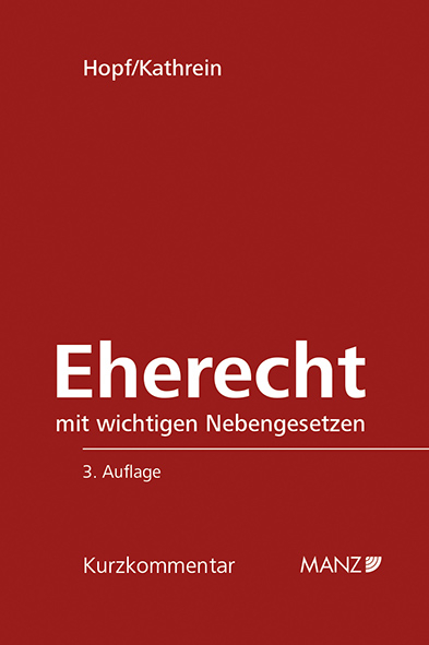 Eherecht - Gerhard Hopf, Georg Kathrein