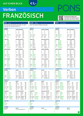 PONS Verben auf einen Blick Französisch - 