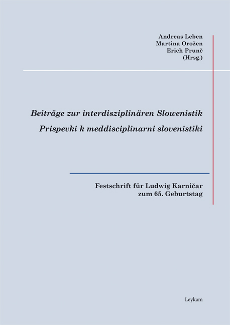 Festschrift für Ludwig Karničar zum 65. Geburtstag - 