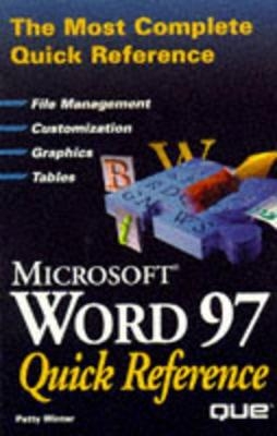 Microsoft Word 97 Quick Reference -  Que Development Group