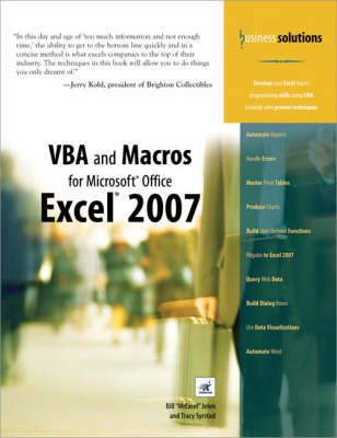 VBA and Macros for Microsoft Office Excel 2007 - Bill Jelen, Tracy Syrstad