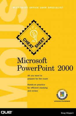 Microsoft PowerPoint 2000 - Doug Klippert