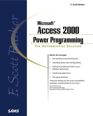 F. Scott Barker's Microsoft Access 2000 Power Programming - F. Scott Barker