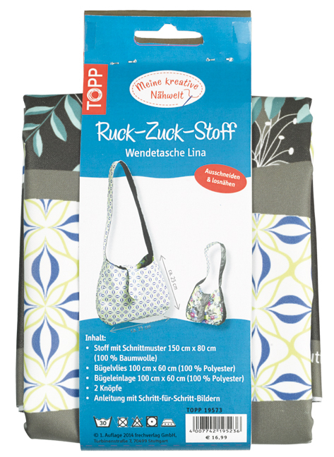 Ruck-Zuck-Stoff Wendetasche Lina -  Frechverlag