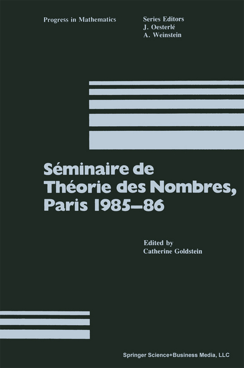 Séminaire de Théorie des Nombres, Paris 1985–86 - 