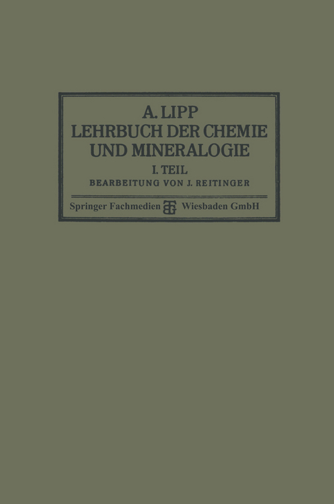 Lehrbuch der Chemie und Mineralogie - A. Lipp, Dr. J. Reitinger