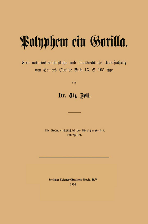 Polyphem ein Gorilla - T. Zell