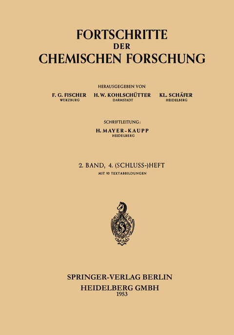 Fortschritte der Chemischen Forschung - Harry Julius Emeléus