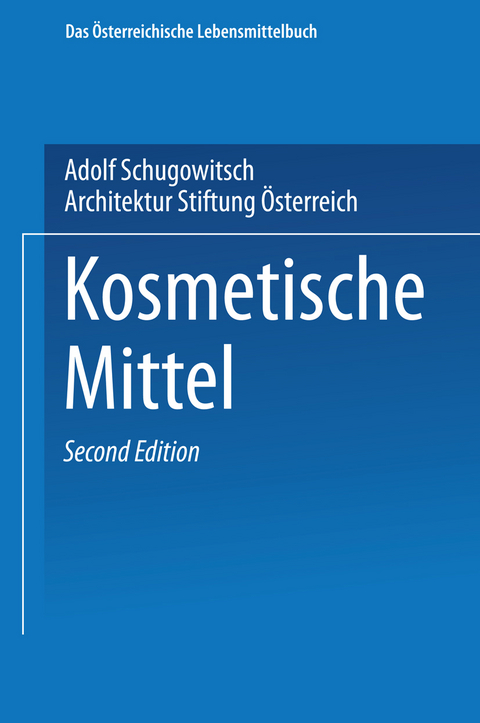 Kosmetische Mittel - Adolf Schugowitsch, Architektur Stiftung Österreich