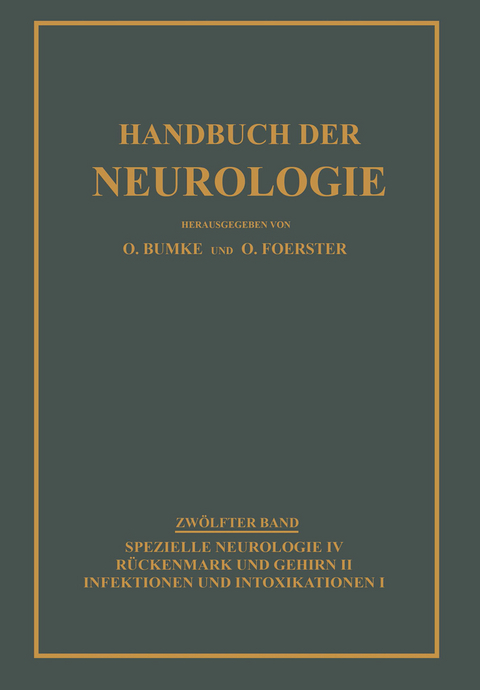 Infektionen und Intoxikationen - Oswald Bumke, Otfrid Foerster