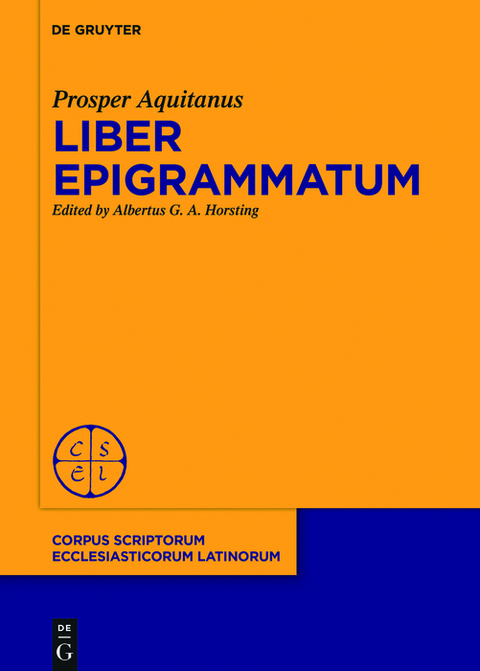 Liber epigrammatum -  Prosper Aquitanus