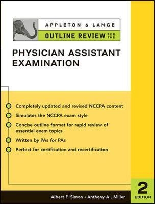 Appleton & Lange Outline Review for the Physician Assistant Examination, Second Edition - Albert Simon, Anthony Miller