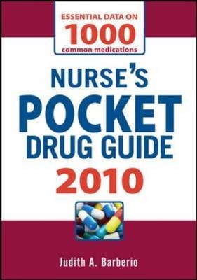 Nurse's Pocket Drug Guide 2010 - Judith Barberio