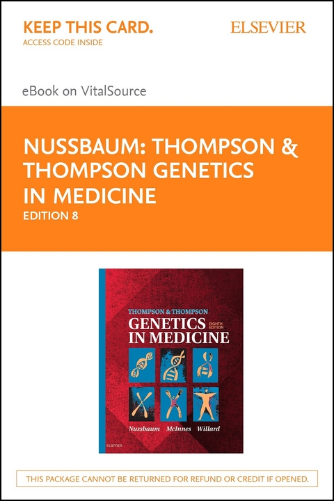 Thompson & Thompson Genetics in Medicine E-Book -  Roderick R. McInnes,  Robert L. Nussbaum,  Huntington F Willard