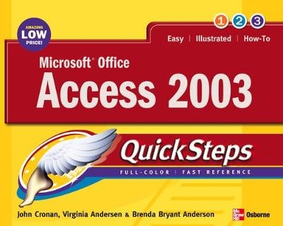 Microsoft Office Access 2003 QuickSteps - John Cronan, Virginia Andersen, Brenda Andersen