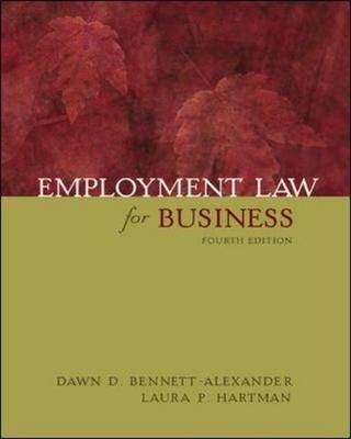 Employment Law for Business - Dawn D. Bennett-Alexander, Laura B.Pincus Hartman