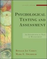 Psychological Testing and Assessment - Ronald Jay Cohen, Mark Swerdlik