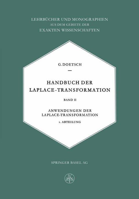 Handbuch der Laplace-Transformation - Gustav Doetsch