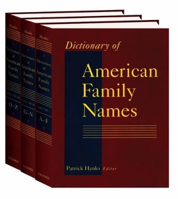 Dictionary of American Family Names - 