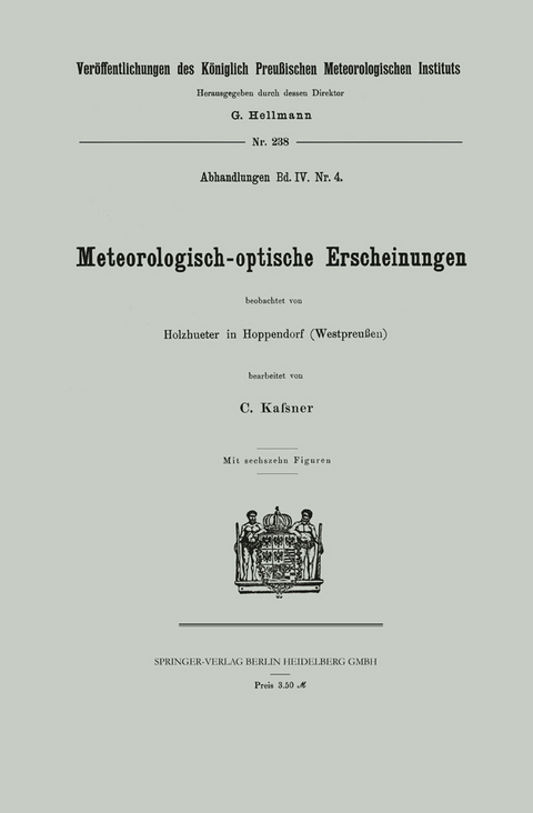 Meteorologisch-optische Erscheinungen - Carl Kassner