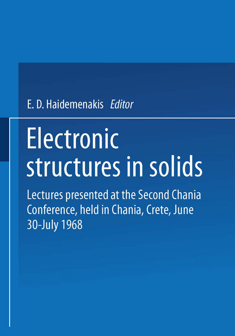 Electronic Structures in Solids - E. D. Haidemenakis