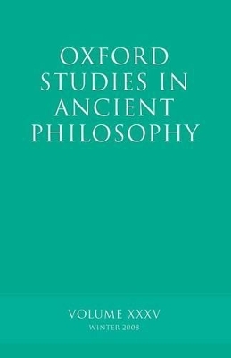 Oxford Studies in Ancient Philosophy XXXV - 