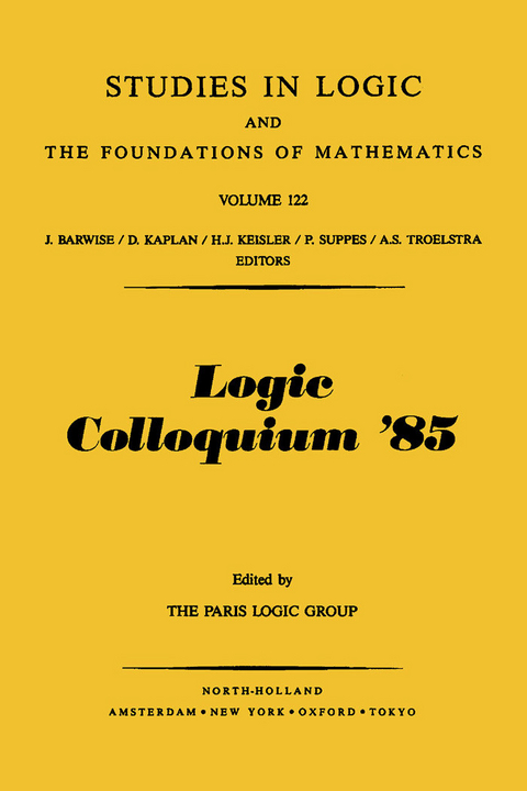 Logic Colloquium '85 - 