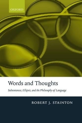 Words and Thoughts - Robert Stainton