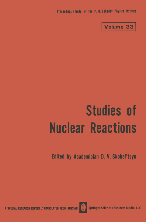 Studies of Nuclear Reactions - 