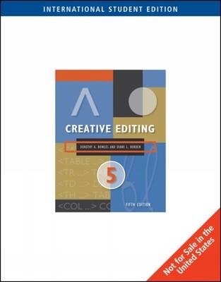 Creative Editing - Dorothy A. Bowles, Diane L. Borden