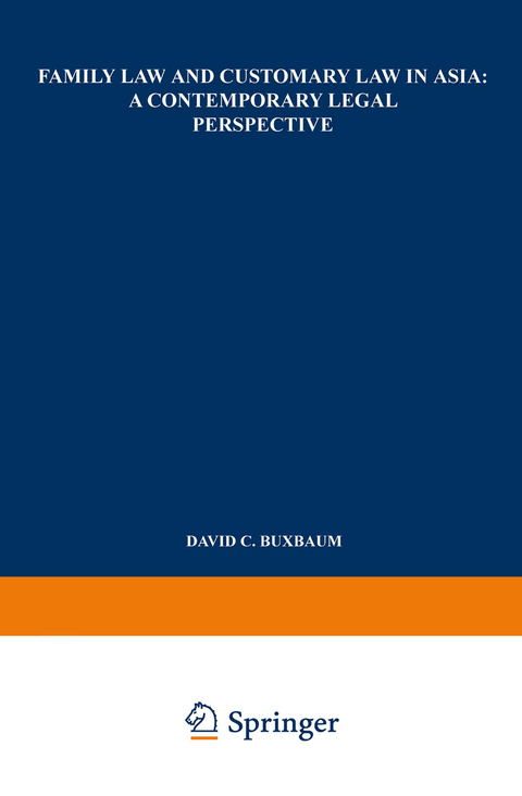 Family Law and Customary Law in Asia - David C. Buxbaum