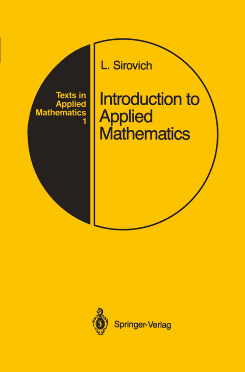 Introduction to Applied Mathematics - Lawrence Sirovich