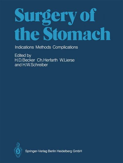 Surgery of the Stomach - 