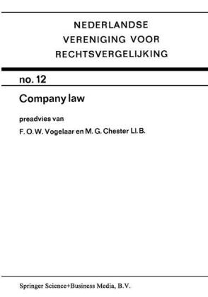 Company Law - Floris O. W. Vogelaar, Martin G. Chester