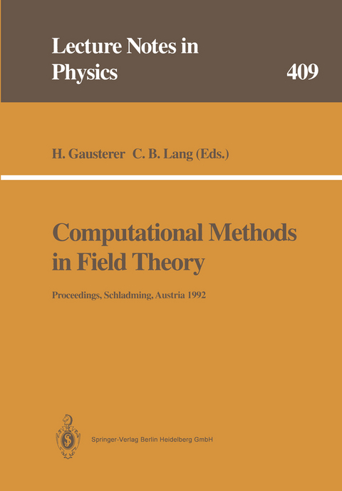 Computational Methods in Field Theory - 