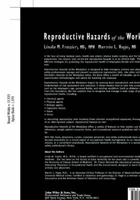 Reproductive Hazards of the Workplace - Linda M. Frazier, Marvin L. Hage