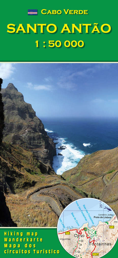 Cabo Verde: Santo Antão. 1:50000 - Pitt Reitmaier, Lucete Fortes