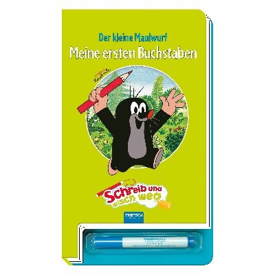 Trötsch Der kleine Maulwurf Schreib und wisch weg Buchstaben