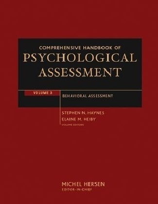 Comprehensive Handbook of Psychological Assessment, Volume 3 - 