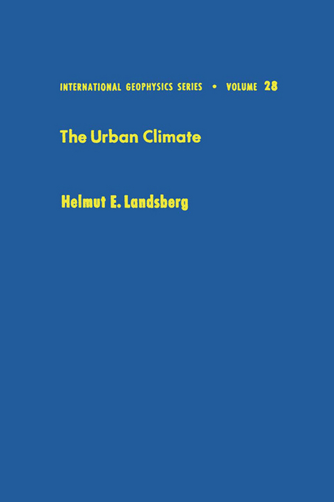 Urban Climate -  Helmut E. Landsberg