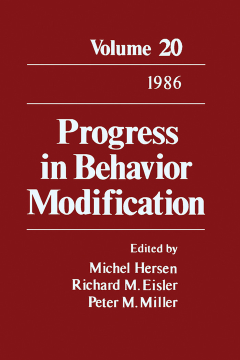 Progress in Behavior Modification - 