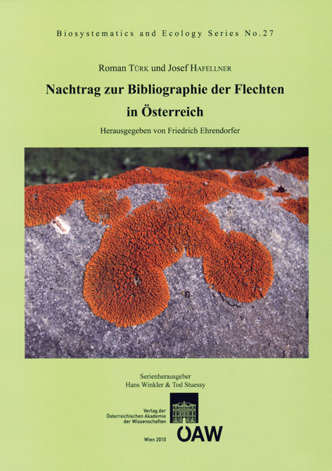 Nachtrag zur Bibliographie der Flechten in Österreich - Roman Türk, Josef Hafellner