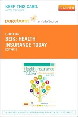 Health Insurance Today - Elsevier eBook on Vitalsource (Retail Access Card) - Janet I Beik