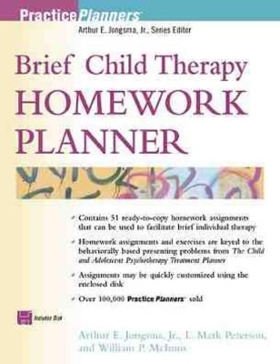 The Child Homework Planner - Arthur E. Jongsma, William P. McInnis, L. Mark Peterson