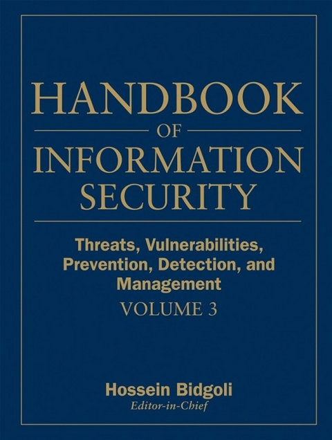 Handbook of Information Security - Hossein Bidgoli