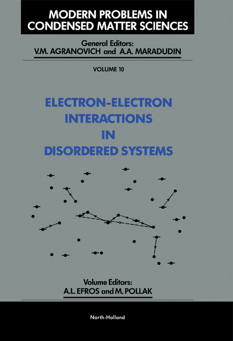 Electron-Electron Interactions in Disordered Systems - 