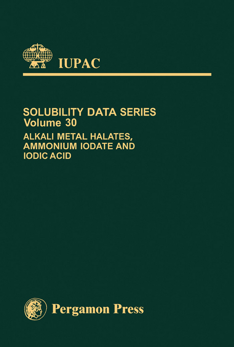 Alkali Metal Halates, Ammonium Iodate & Iodic Acid - 