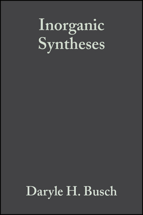 Inorganic Syntheses, Volume 20